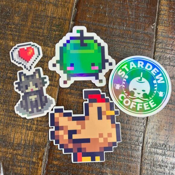 Stardew Valley Sticker Pack, Junimo, Stardew Coffee, Stardew Chickens - Picture 6 of 8